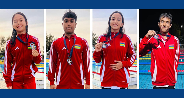 Maurice débute avec 4 médailles : 1 d’argent et 3 de bronze